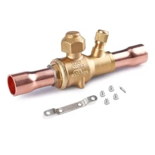 HONG SEN UL Listed Brass Refrigeration Ball Valve 1/4 ODF, Helium Leak 1/4ODF
