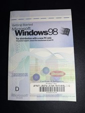 Getting Started Microsoft Windows 98 Manual  Product Key