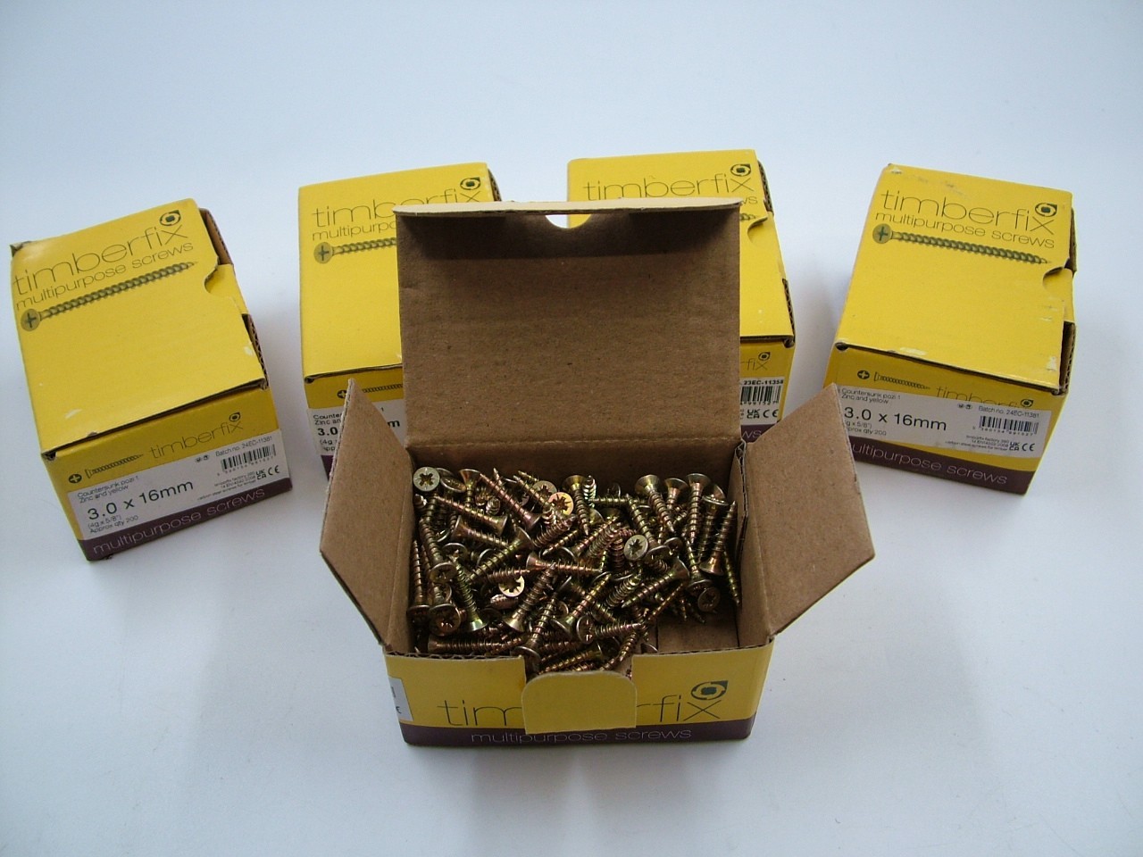 Chipboard chippy screws multi purpose screws 1000 pack 3.0x16mm Pozi Countersunk