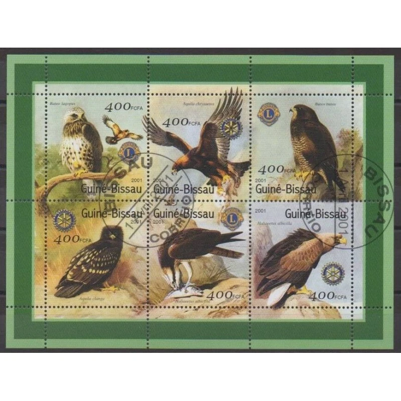 Guinée-Bissau - 2001 - No 879/884 - Oiseaux - Oblitérés - Photo 1/1