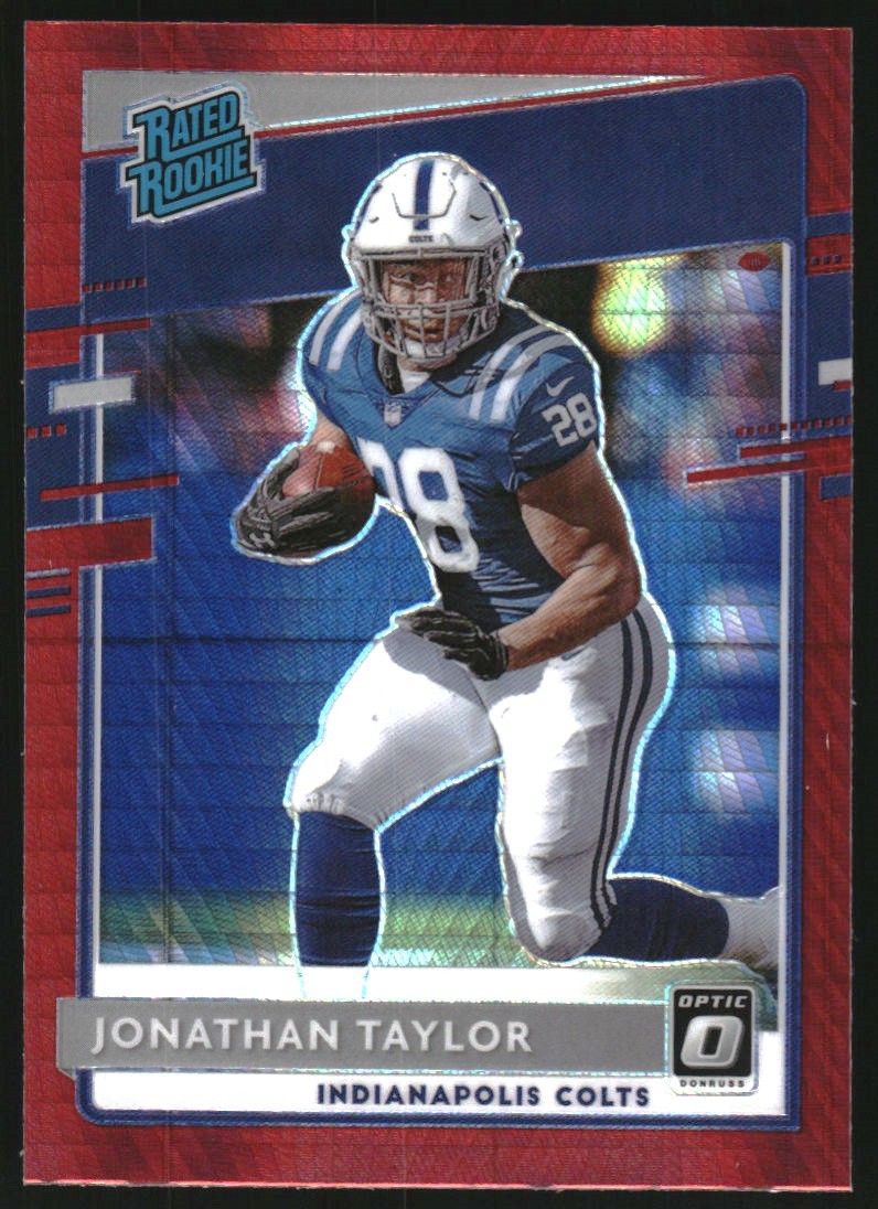 2020 Donruss Optic Red Hyper #167 Jonathan Taylor RR