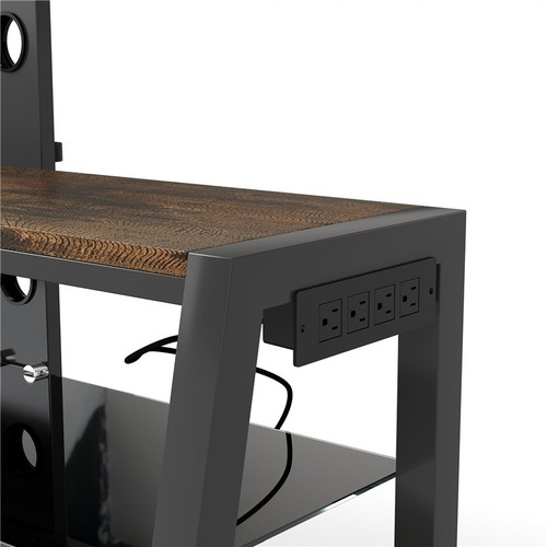 TV Stand Height Adjustable Universal Swivel Mount 32"-65"TV Entertainment Center - Picture 8 of 19