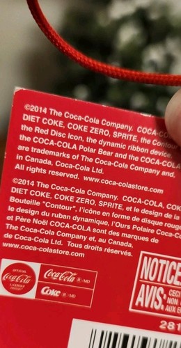 Pair of Kurt Adler Coca Cola Bear With Red Sweater Plush Christmas Ornament NEW - Picture 9 of 11