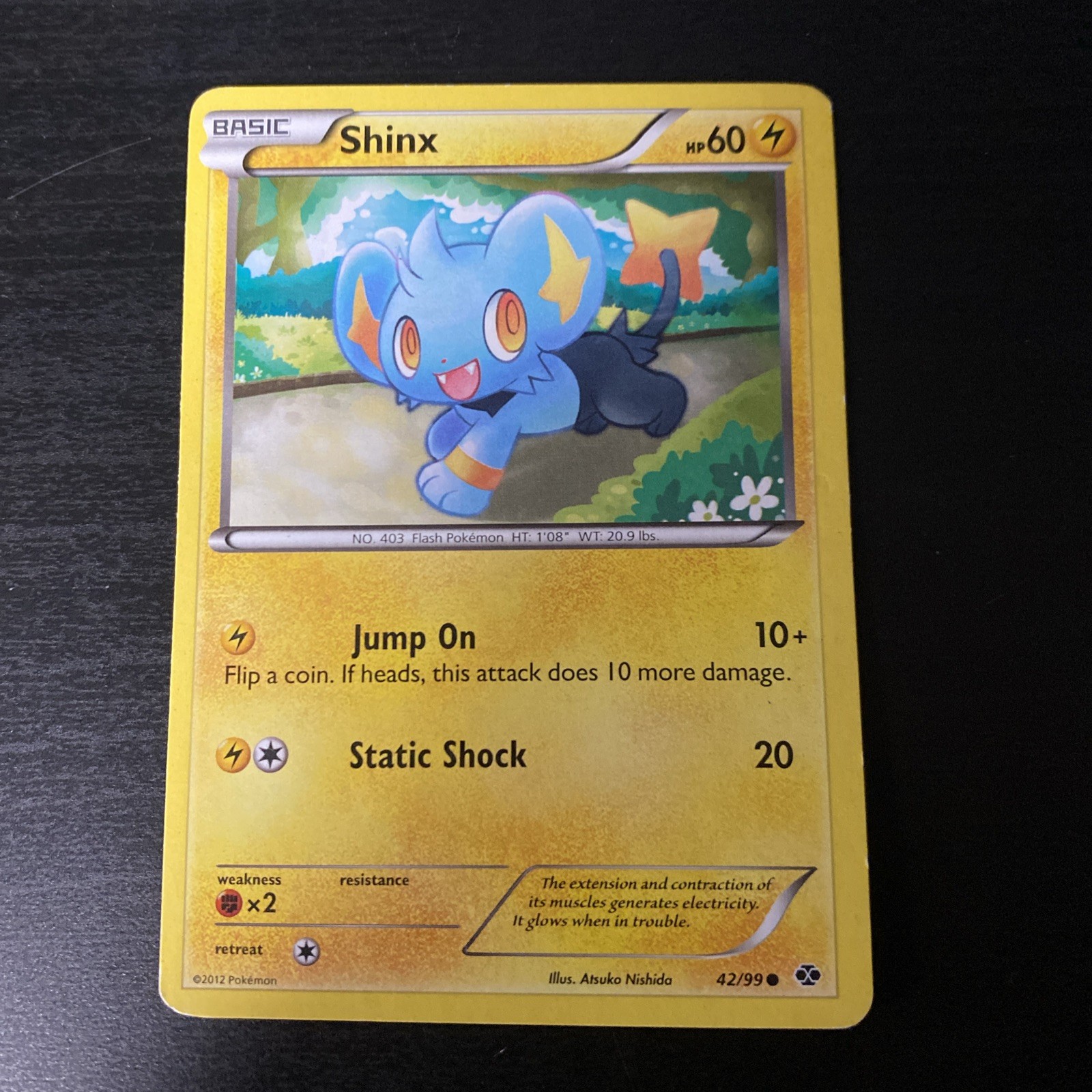 Pokemon Next Destinies Common Card - Shinx 42/99