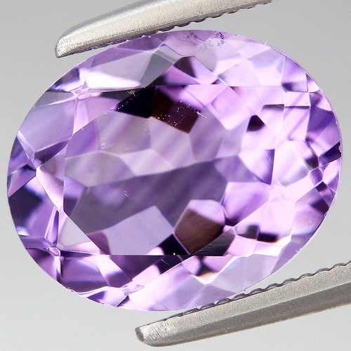 2.52ct t.w 9.9x8mm Oval Natural Unheated Untreated Purple Amethyst, Uruguay