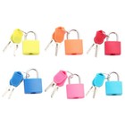 6pcs mini farbenfrohe multifunktionales Vorhängeschloss Gepäckschloss