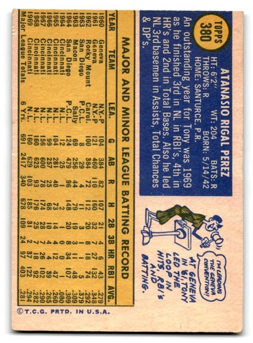 1970 Topps Baseball #251-500 VG to VG/EX You Choose Complete Your Set - Picture 219 of 391