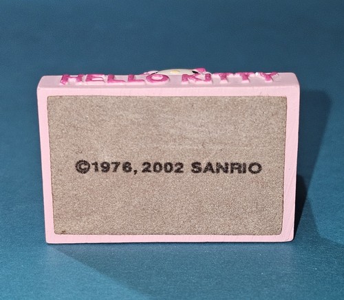 Vintage 2002 Hello Kitty Sanrio Pink Bling Floral Princess Mini Mirror Figurine - Picture 7 of 7