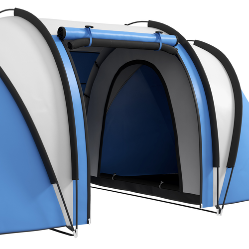 Spacious 2 Bedroom Camping Tent With Living Area & 3000mm Waterproof Design - Picture 8 of 27