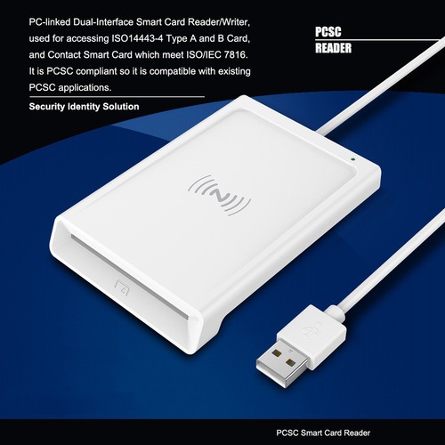 Contact + NFC 2-In-1 Card Reader PC-Linked Dual-Interface Card9259 - Afbeelding 5 van 8