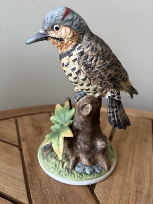 Vintage Yellow Shafted Flicker Figurine Angeline Handpainted Japan Bird