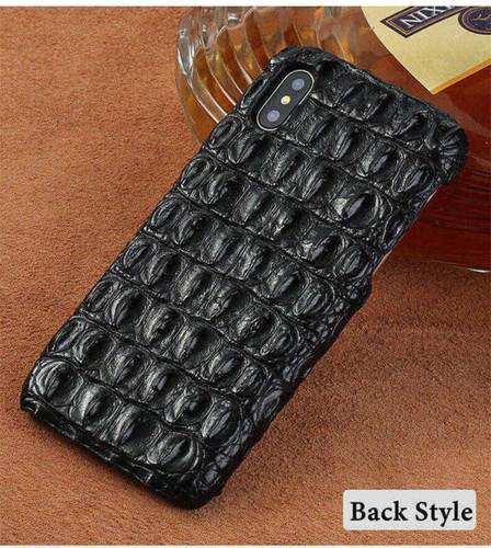 Cover Skin Alligator Genuine Crocodile Leather Case For iPhone 17 16 15 Pro Max - Picture 2 of 25