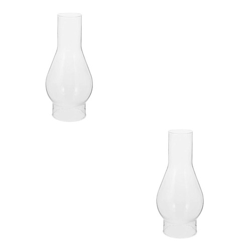 2 Pieces Kerosene Lampshade Oil Glass Replacement Chimney Shades - Bild 10 von 12