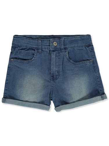 Jessica Simpson Girls' 2-Piece Denim Shorts Set Outfit - Picture 2 of 11