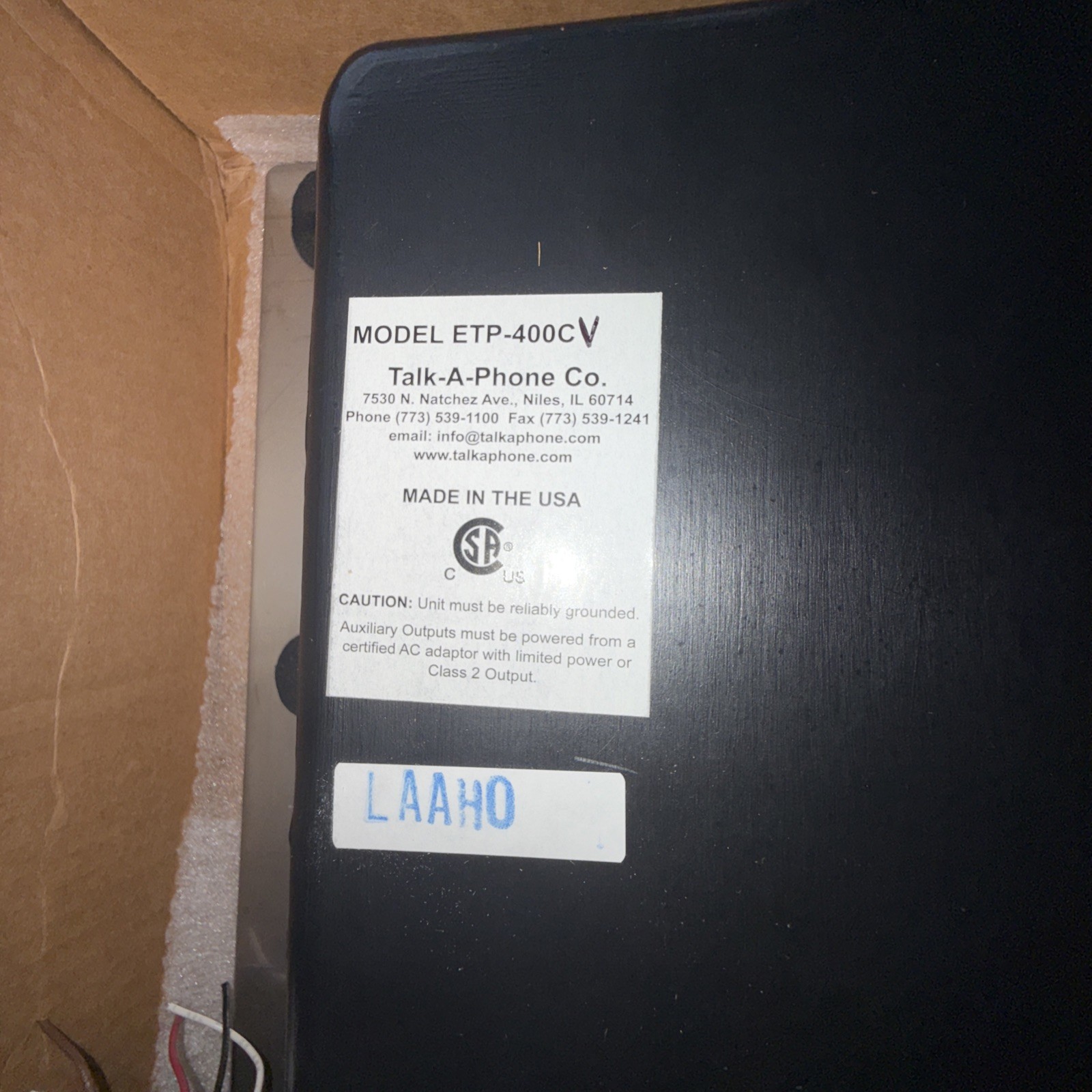 Talk-A-Phone ETP-400CV Emergency and Information Phone