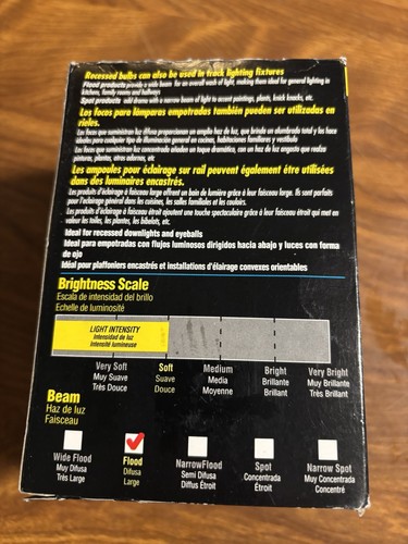 ⚡️1 Philips Recessed Flood 65BR30/Fl55 Indoor Flood Lamps⚡️65 Watt 130V 2000Hrs - Picture 4 of 8