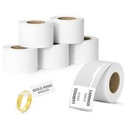 Jewelry Price Label Tags Roll Compatible with Label Maker,White Stickers Ther.