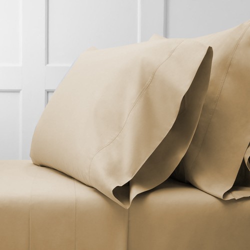 Sky Bedding Percale Full Sheet Set Tan - NWT $205 - 第 1/3 張圖片