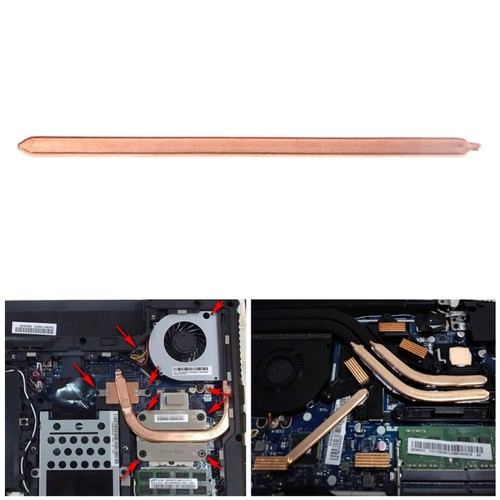 Flat Heat Pipe 170x8x3mm GPU CPU Backplate Copper Heatsink Pipe to Cool Laptop - Afbeelding 4 van 8