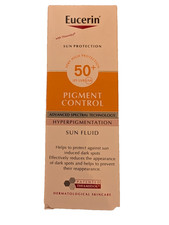 Eucerin Sun Fluid Pigment Control SPF 50+ 50ml Non-Tinted UK BNIB Exp 12/2028