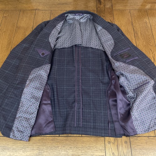 TED BAKER London Endurance Konan SPJ Blazer Jacket Sport Coat 44 R Wool Italian - Picture 12 of 18