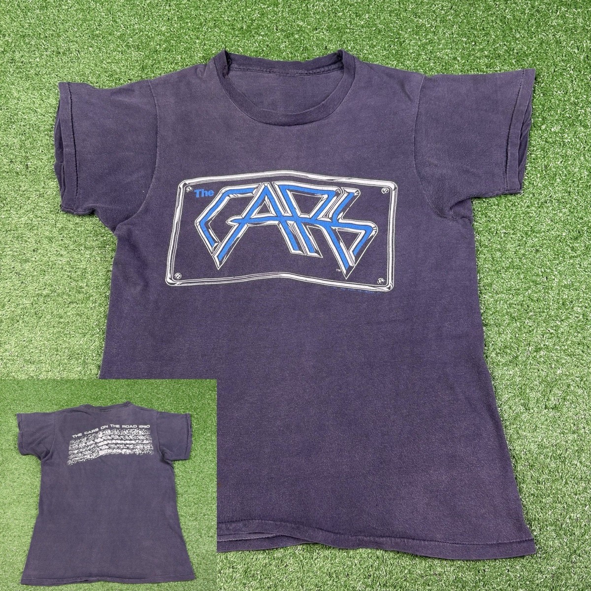 Vintage 80s The Cars 1980 Concert Tour Band Tee T-Shirt Men's