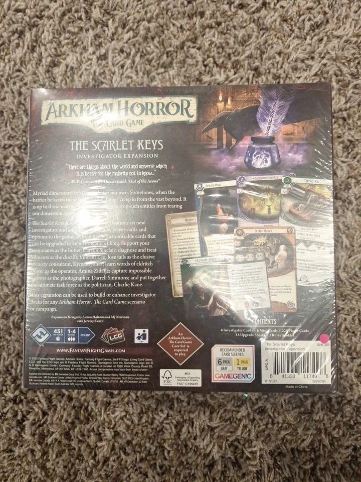 Arkham Horror LCG: The Scarlet Keys Investigators - New, Sealed - Image 2 of 2