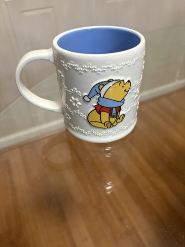 Brandneu Disney Winnie Puuh Winter Fair Isle geprägte Schneeflocke ❄️ Tasse - Bild 4 von 5