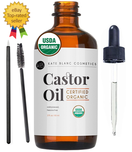 Castor Oil Organic for Hair Eyelash Serum for Thicker Looking Eyelashes Eyebrows - Picture 12 of 12
