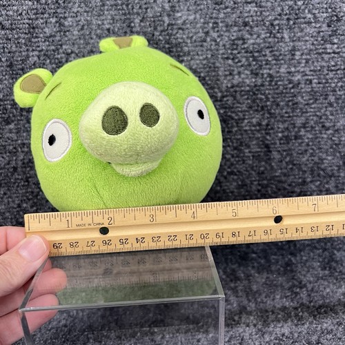 Angry Birds 5" Green Pig Plush Stuffed Animal Toy No Sound 2010 Commonwealth - Picture 10 of 11