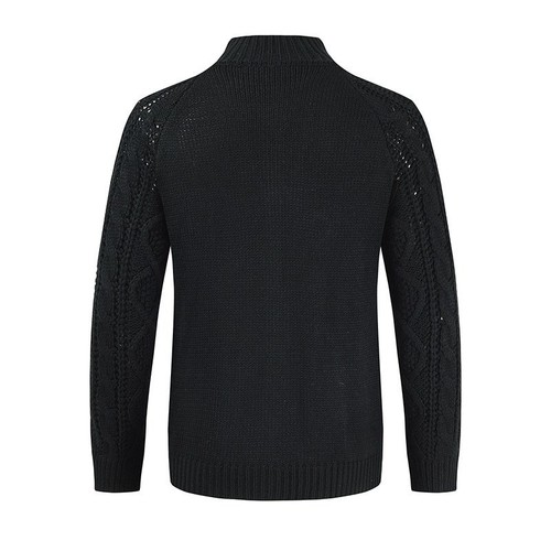 Men's Sweater Cable Warm Jacket Jumper Fashion Knit Chunky Knit Cardigan - Picture 13 of 20