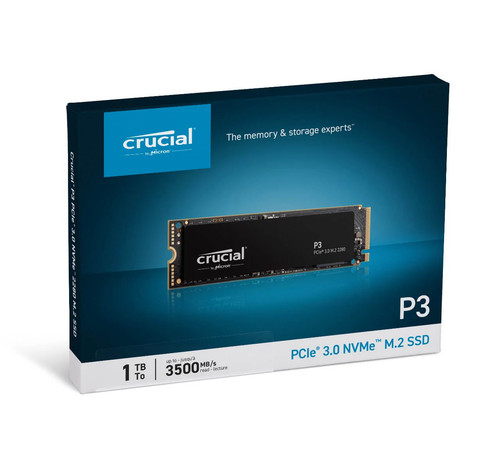Crucial® P3 - 1 To PCIe® 3.0 NVMe™ M.2 2280 SSD - Photo 5/5