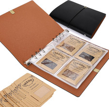 Seed Storage Organizer,100 Packets Seed Organizer Binder with 50Pcs Kraft Adh...