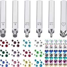 DIY Metal Stamping Kit Crystals Setter Stamping Punches Kit 2600 Piece