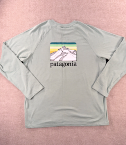Patagonia Men's Line Logo Ridge Lightweight Crew Neck Sweatshirt XXL Slim Fit - Picture 8 of 11