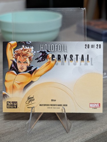 Crystal #20 of 20 Glitter Holofoil 2024 Marvel Masterpieces Nahuel Grego NM - Picture 2 of 2