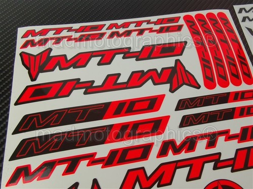 Motorrad Aufkleber Grafik stickers für MT-10 Yamaha mt10 Fluoreszieren Gelb - Picture 3 of 5