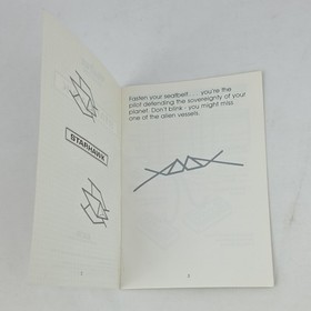 GCE Vectrex Arcade System Starhawk Original Game Manual English 1982 Vintage