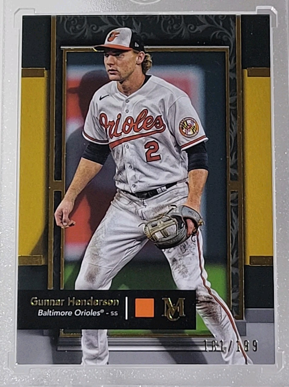 2024 Topps Museum Collection #4 Gunnar Henderson Gold Parallel /199  Orioles