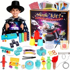 Magic Kit for Kids Age 6 , 225 Magic Tricks  Props with Manual and Step-by-...