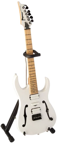 PG-505 Paul Gilbert Signature F Hole White Mini Guitar