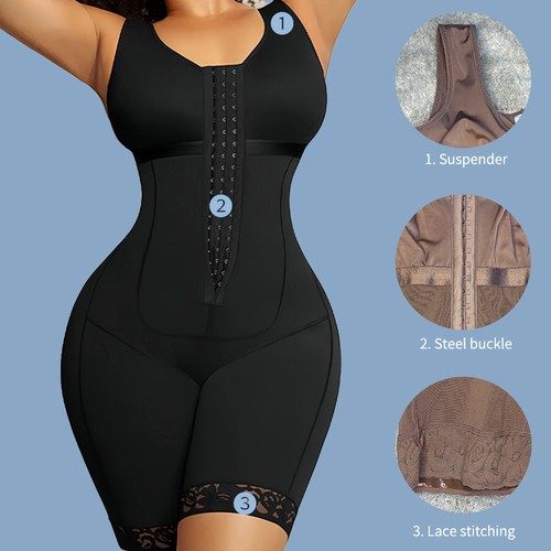 Corsé de glúteos apretado arqueado para abdomen ceñido ropa moldeadora de una pieza - Imagen 9 de 16