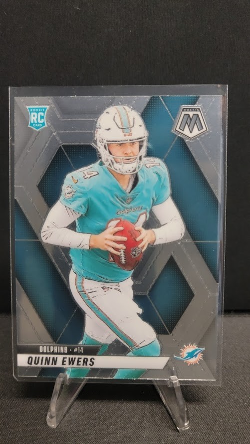 Quinn Ewers 2025 Panini Mosaic Football Miami Dolphins #308 Rookie Card