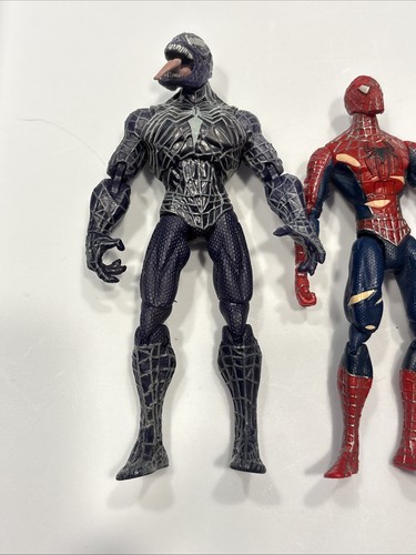 Spider-Man 3 Purple Venom und Spiderman Actionfiguren Hasbro 2006 Set - Bild 4 von 6
