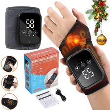 Cordless Hand Wrist Massager for Pain Relief, 3 Heat, 3 Vibration, Auto Shut Off