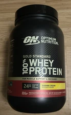 Optimum Nutrition Gold Standard Whey 100% Protein 2 lb Banana Cream 8/2027