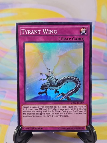 Yu-Gi-Oh TCG Card | Tyrant Wing DRL2-EN007 First Edition - Picture 1 of 2