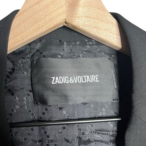 Zadig & Voltaire Vedy Spi Blazer Deluxe Black Size 34/XS - Picture 3 of 10