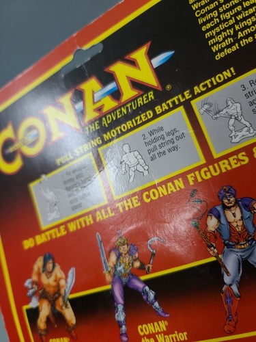 De colección 1992 Conan The Adventurer Barbarian Motor Star Metal Slash Hasbro sellado - Imagen 4 de 12