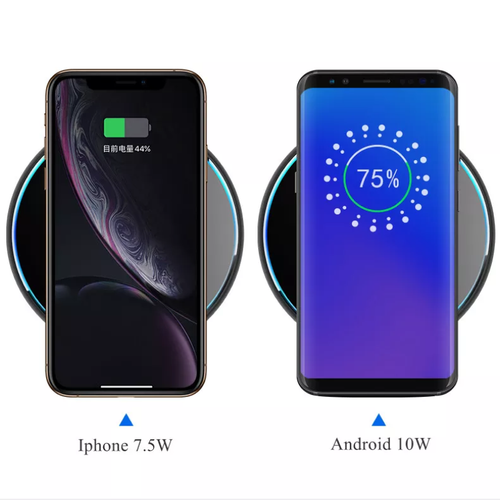 15W Wireless Charger Pad LED Light Fast Charger - Photo 6 sur 11
